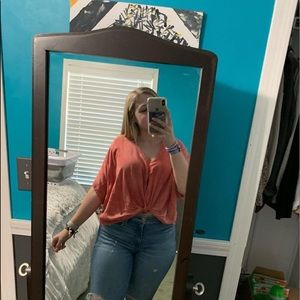 SOLD Belk Twisted Tie Top